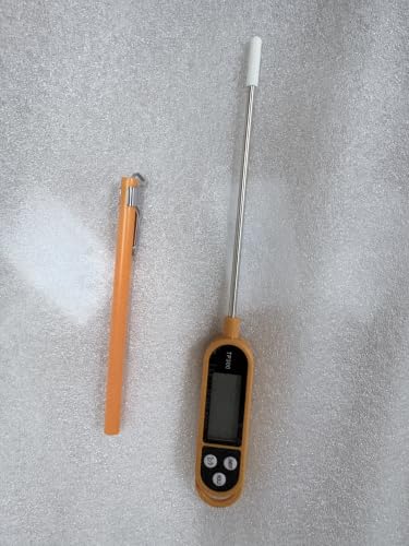Copkim 6 Pcs Food Thermometer Instant Read Probe BBQ, Orange - color: Orange