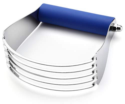 Spring Chef Large Dough Blender For Baking - Pro Pastry Blender - Sapphire - color: Sapphire, size: 4" Large