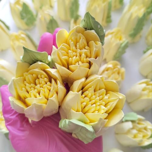 1 Piece Stainless Steel Extra Large Russian Tulip Flower Icing Tips - color: SILVER LBNO54