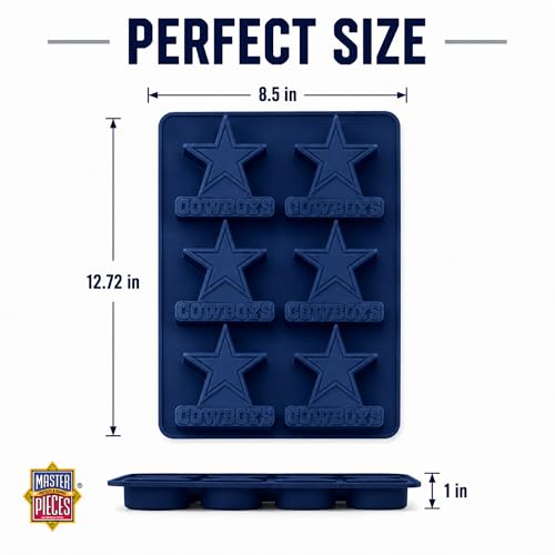 FanPans NFL Dallas Cowboys Silicone Muffin Pan - Dishwasher Safe, Great Dallas Cowboys Gifts for Men - style: Dallas Cowboys