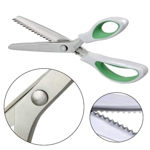 JISTL Pinking Shears for Fabric Zig Zag Scissors Sewing and Dressmaking