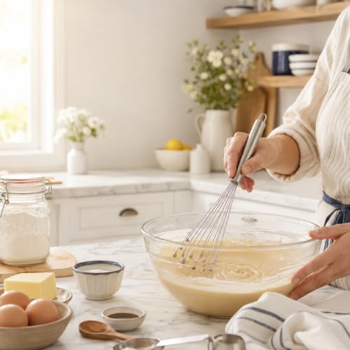 Mrs. Anderson's Baking Stainless Steel Ball Whisk, Flexible Wire Design For Whisking Eggs, Sauces, Dressings, And Desserts - style: Ball Whisk