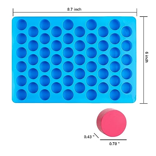 JOERSH Round Candy Molds, 220 Cavities, 4Pcs - style: Round