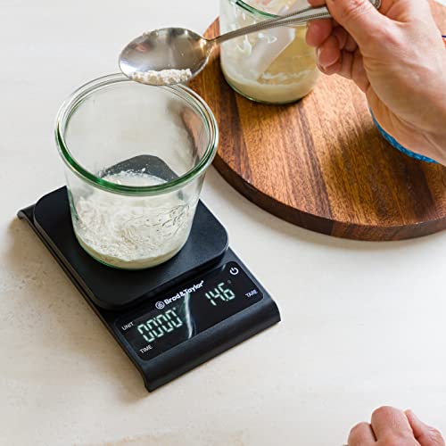 Brod & Taylor Precision Kitchen & Coffee Scale with Timer | (0.1g Precision) - style: Precision Scale