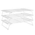 Briout Cooling Rack for Cooking Baking 3 Tiers, 16" x 10" Wire Rack, Silver - color: Silver, size: 16"x10"-3Tier
