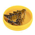 O'Creme Stainless Steel Christmas Tree Cookie Cutters, 1 Each of 3 Different Sizes - style: Xmas Trees