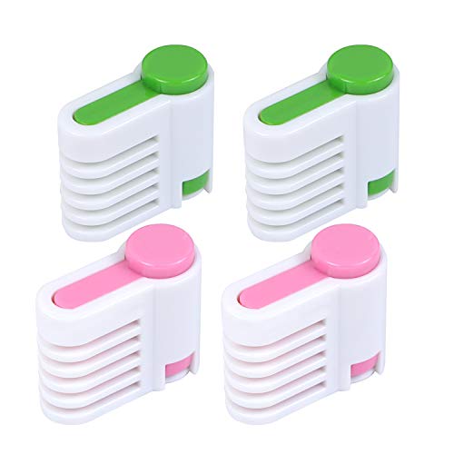 AUEAR, 2 Sets DIY Cake Leveler Slicer Adjustable Bread Cutter 5 Layers for Toast Kitchen Fixator Tool