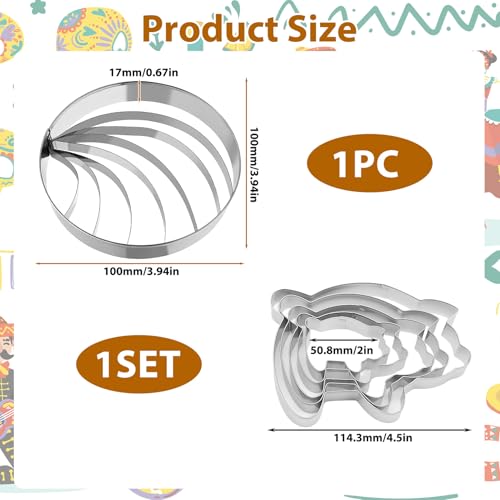 Concha Cutter, Concha Stamp & Pig Cookie Cutter Set – Ideal for Mexican Coffee, Hot Chocolate, Day of the Dead, Mexican Theme Parties, Festive & Family Gatherings - color: Concha Cutter+Pig
