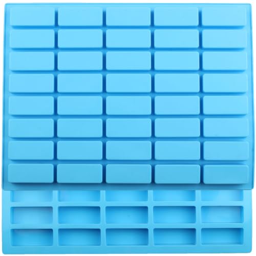 40 Cavity Narrow Rectangle Silicone Candy Molds Set Of 2