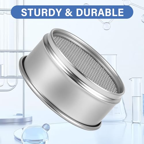 5 Mesh Lab Sieves 4" Diameter 304 Stainless Steel Wire Cloth Test Sieve for Industrial Laboratory Home - size: 5 mesh