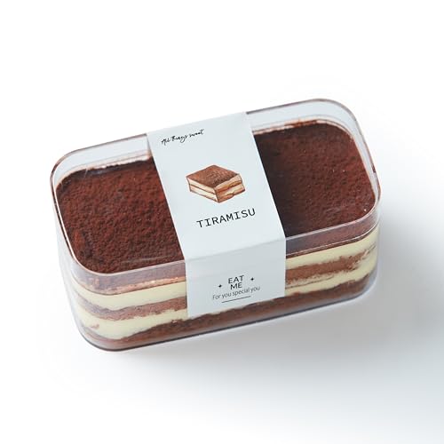 Plastic Dessert Cups with Lids and Sporks,Stickers,Tiramisu Containers,Cookie Containers,Clear Food Containers for Fruit,Pudding,Mousse, Tiramisu Cups With Lids (30pcs,Clear,4.6 * 2.4 * 2 in) - size: 4.6*2.4*2in