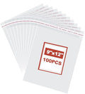 100 Pcs Cellophane Bags 9x12 Inch,Self-Sealing,Clear Plastic Bags for Packaging,Clothing & T-Shirts,Pants,Foods,Candle,Flyers and Gifts - size: 9" x 12" | 100 pcs