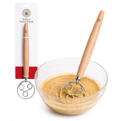 King Arthur Baking Company Baker’s Batter Whisk, Triple-Loop, 18/8 Stainless Steel, For Gently Mixing Batters, Quick Breads, And Muffin Mixes - style: Triple-Loop