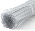 Clear Twist Ties 300Pcs, 5 Inch Metal Wire Twist Ties for Bread Bags, Treat Bags, Garden Plants, Gift Wrapping, Crafts, Reusable Transparent Bag Ties for Home, Office, and Baking