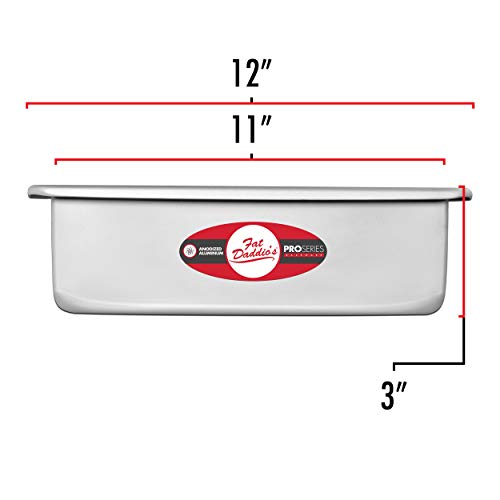 Fat Daddio's POB-11153 Sheet Cake Pan, 11 x 15 x 3 Inch, Silver - size: 11 x 15 x 3 Inch, style: 3" Deep