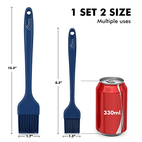 HOTEC Silicone Basting &Pastry Brushes BPA Free, Classic Blue 2 - color: Classic Blue