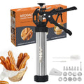 21-Piece Cookie Press Set, Churro Maker Machine, Stainless Steel Baking Gun