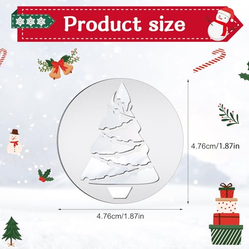 Nuenen 12 Pieces Christmas Cookie Press Discs Set, Stainless Steel for Baking - style: Novel