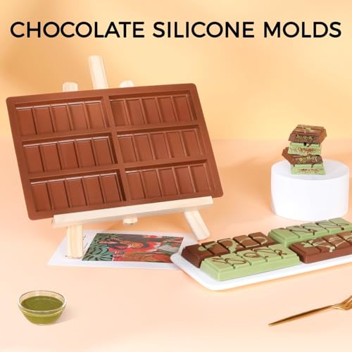 Chocolate Molds - Non-Stick Chocolate Bar Mold, Break Apart Chocolate Mold Food Grade Deep Mold For Tabs Chocolate Milk Snacks - color: Choco: 1 PC, size: Rectangle