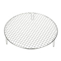uxcell 11.5 Inch Round Cooking Rack, Stainless Steel Canning Racks with Legs, Barbecue Mesh Grill for Baking Cooling Steaming Cookware - size: 11.5 Inch