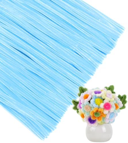IOOLEEM Pipe Cleaners, 200pcs Pastel Blue - color: Pastel Blue, size: 200 Count