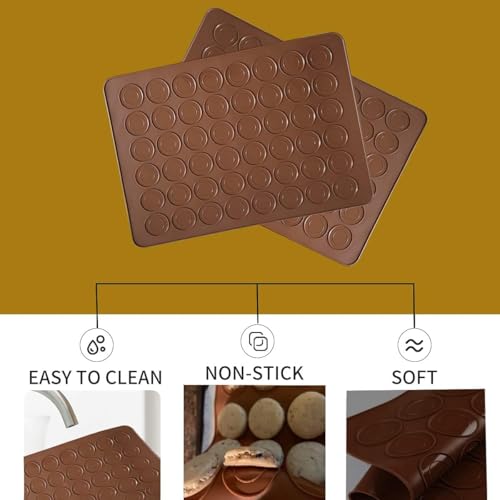 Silicone Baking Mats with 48 Moulds,Reusable