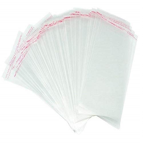 300pcs 5"x7" Clear Resealable Cellophane Bag Self Adhesive Seal - size: 5x7 Inch (Pack of 300)