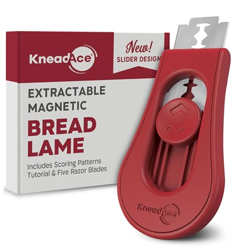 KNEADACE Sourdough Scoring & Mixing Bundle – Dough Wand & Magnetic Bread Lame with Razor Blades Sourdough Scoring & Mixing Bundle
