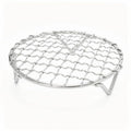 Cooling Rack 6.5 Inch Round Stainless Steel - Multi-Use Wire Rack for Cooking, Baking, Cookie Cooling, Steaming & BBQ - Sturdy 20mm Legs for Even Airflow, Durable Versatile Kitchen Tool for Home Baker - size: 6.5 inch