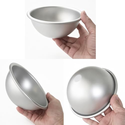 Dome Cake Pan 5 Inch, Aluminum Hemisphere Cake Mold, Ball Shape - size: 5 Inch