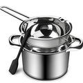 1000ML/1QT Double Boiler Chocolate Melting with 2QT 304 Stainless Steel Pot - size: 1000ml+2200ml