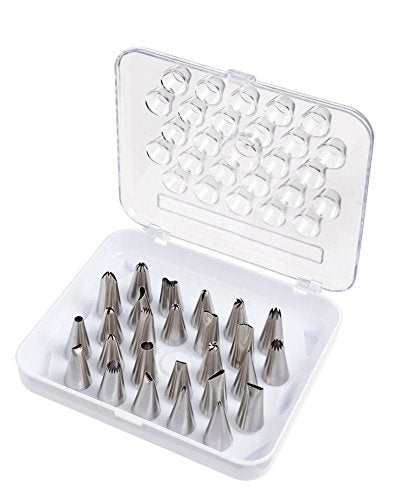 Mrs. Anderson’s Baking Pastry Cookie Cake Decorating Tips 18/8 Stainless Steel, 29-Piece Set - size: 29-Piece Set