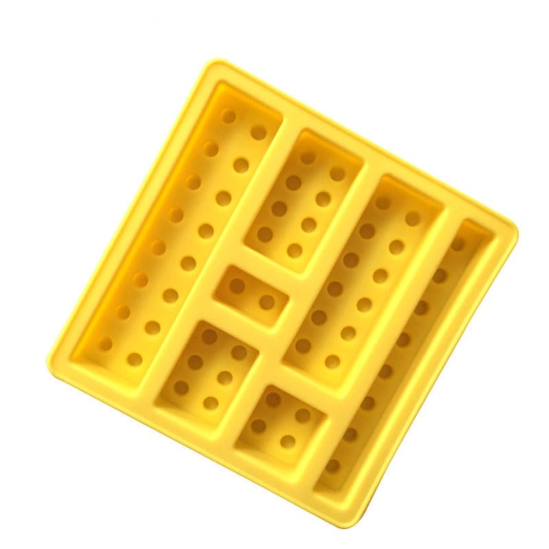 2 Pack, Cute Building Block Shaped Silicone Chocolate Candy Cake Mold - color: 2 Pack Building Block