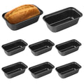 6 x 3 x 2 In Mini Loaf Pans for Baking Bread, Meatloaf, Bananas, Brownies - color: Black, size: Mini 6x3 Inch-8pack