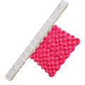 Acrylic Embossed Rolling Pin, Food Safe Lightweight Textured Dough Roller for Baking Pastry Clear Acrylic 6.3 x 0.4 Inch with Comfortable Grip and 28 Patterns - size: 51016Love