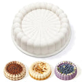 Vinino Charlotte Cake Pan, 8 Inch Silicone, Cream - size: Charlotte Mold