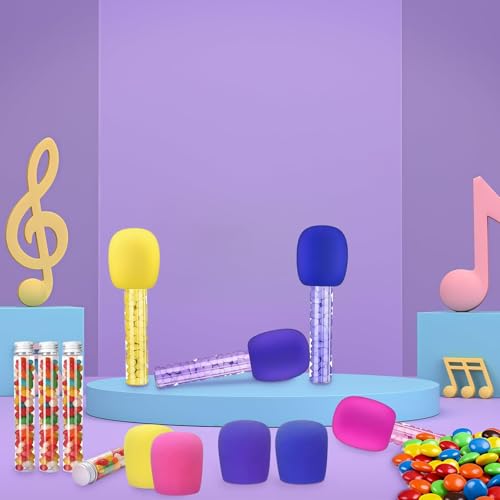 24 Pcs Microphone Plastic Candy Tubes for Kpop Party(Candy Not Included)