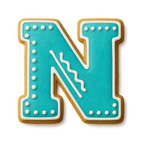 Mighty Gadget 4 inches Varsity Letters Cookie Cutters (N)