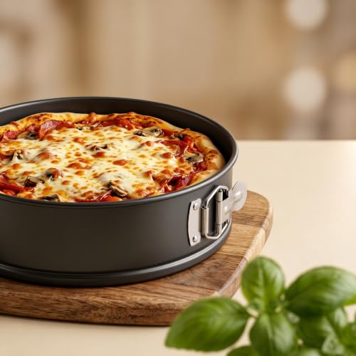 4 PCS Nonstick Springform Cake Pan Set, 4 7 9 10 Inch, Removable Bottom - size: 4+7+9+10 Inch
