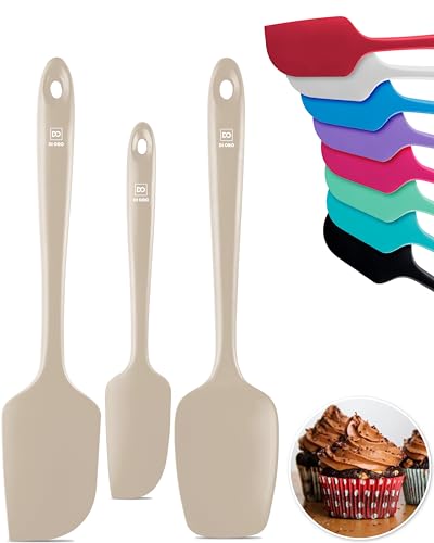 DI ORO Silicone Spatula Set - 600F Heat Resistant, 3-Pc Clay - color: Clay