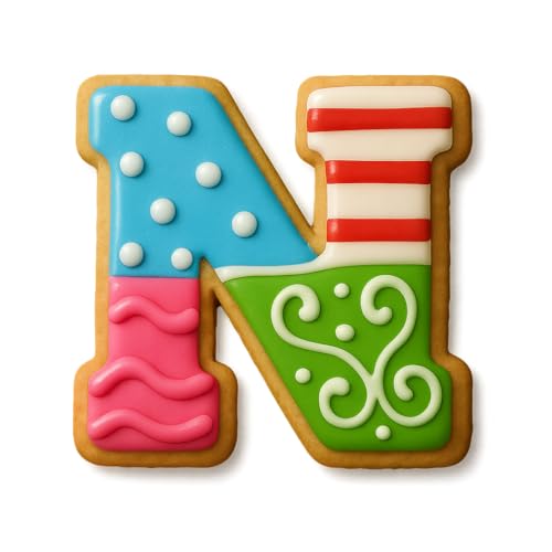 Mighty Gadget 4 inches Varsity Letters Cookie Cutters (N)