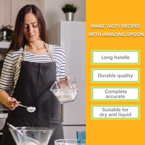 2PCS 1tsp(5ml) Stainless Steel Measuring Spoon - size: 1tsp