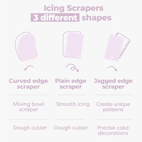 Kootek 71 Cake Decorating Kit Baking Supplies Tools for Beginners & Pros - color: Light Purple