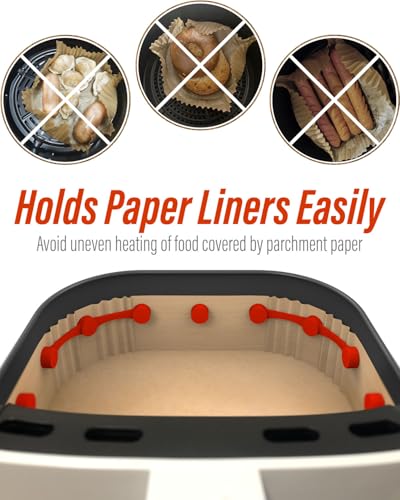 Air Fryer Magnets for Parchment Paper, Silicone Clips, 13 Pack - color: 2025 Red 2