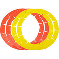 Adjustable Pie Crust Shield Protector Pie Edge Protector Tools Round Silicone Baking Cake Pizza Cover BPA-Free for Halloween Christmas Baking Fits 8-11.5 Inches Pie - color: ZA-Red-2pcs+Yellow-2pcs