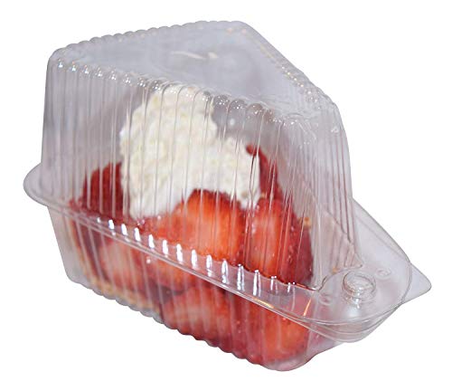 High-Dome Cake Slice Containers with Lids, 20-Pack