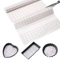 Silicone Baking Mat Roll 16IN*5FT Free Cutting, Non-Slip Pastry Mat, Non-Stick Reusable Air Fryer Liner, Oven Liners, Counter Mat, Freeze Dryer Mat, Easily Cut to Size Fit All Ovens Pans Tins Dishes - color: White Red Line, size: 60"L x 16"W