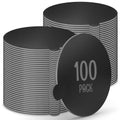 O'CREME Mini Cake Boards Round Black Foil 3.25 Inch with Tab 100ct - color: Black, size: 3-1/4 Inch