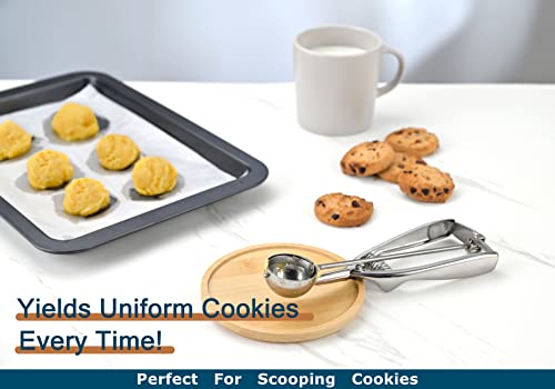 Professional 18/8 Stainless Steel Medium Cookie Scoop, Size 40 - size: #40 (1.7 Tbsp)
