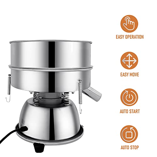 Sidasu Automatic Vibrating Sieve Shaker–30&50 Mesh Flour Sifter - size: Sifter Machine(30+50 mesh)